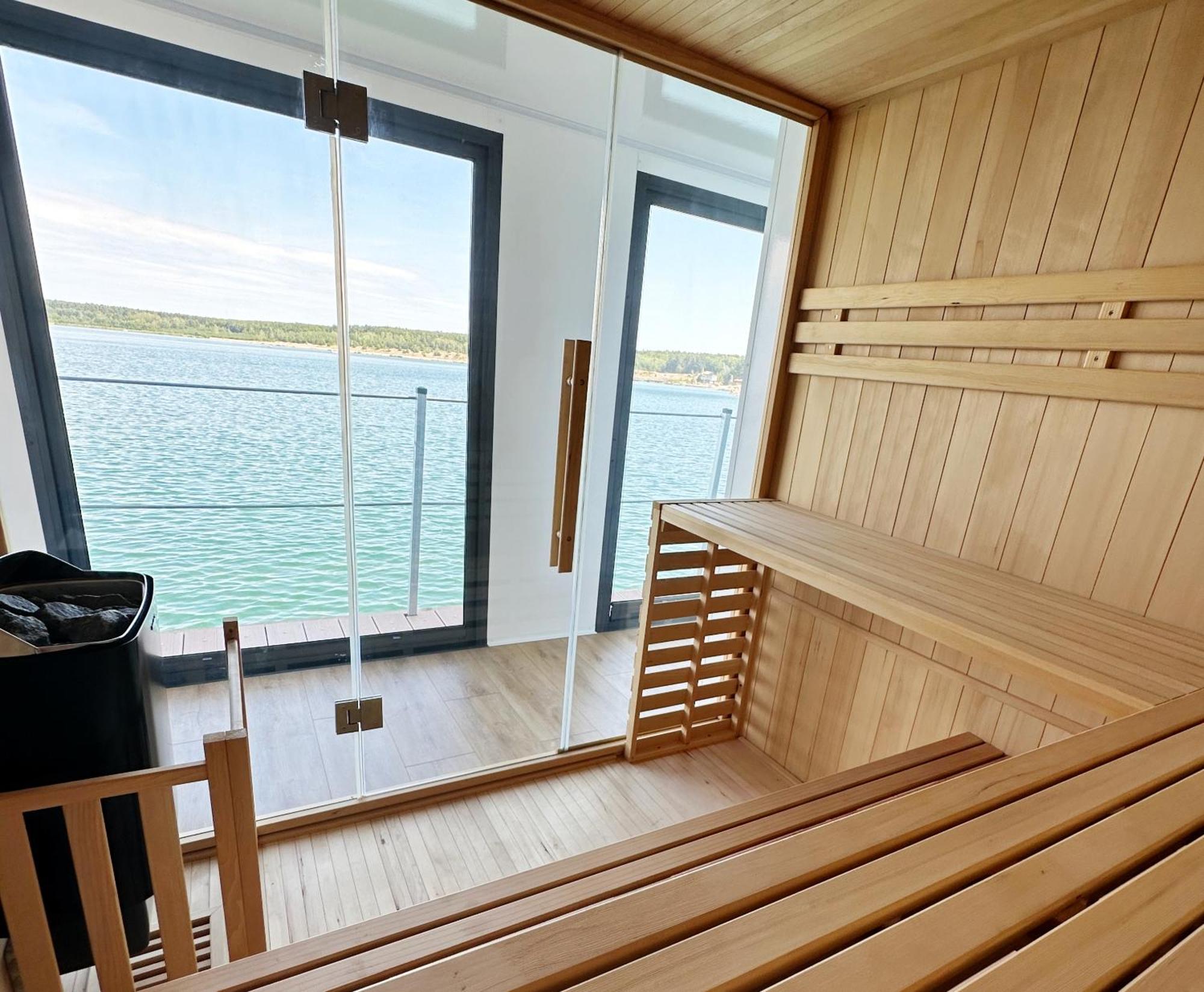 Schwimmendes Ferienhaus Sky Elsterheide Eksteriør bilde